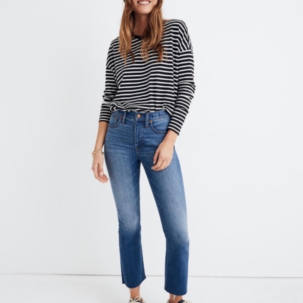 NWT Madewell Cali Demi-Boot Jeans Back Seam 24
